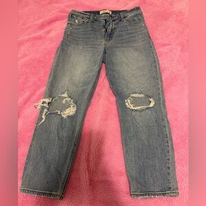 Abercrombie & Fitch Light Blue Distressed Jeans